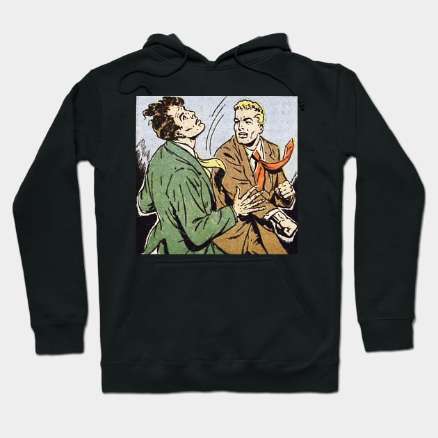 Two man fight Hoodie by Comic Dzyns